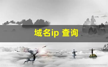 域名ip 查询